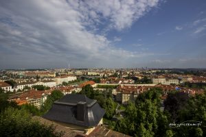 Widok z Zamku Praskiego na miasto