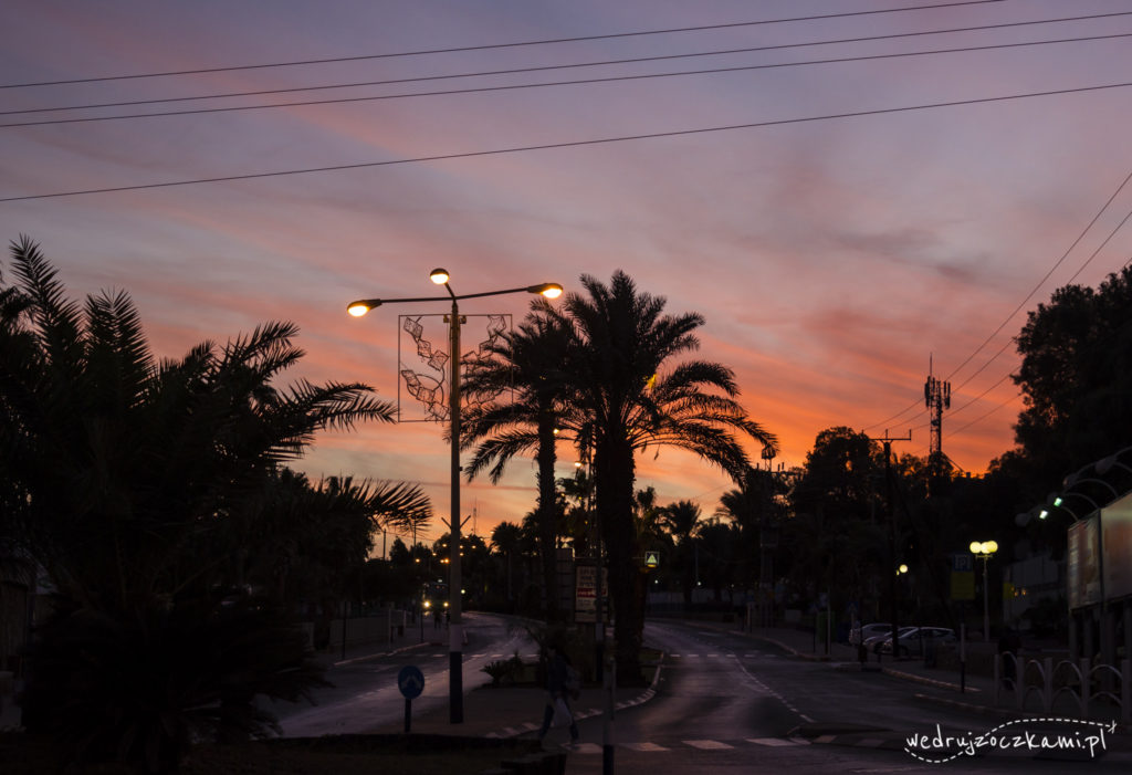 Eilat, palmy i zachód słońca ;)